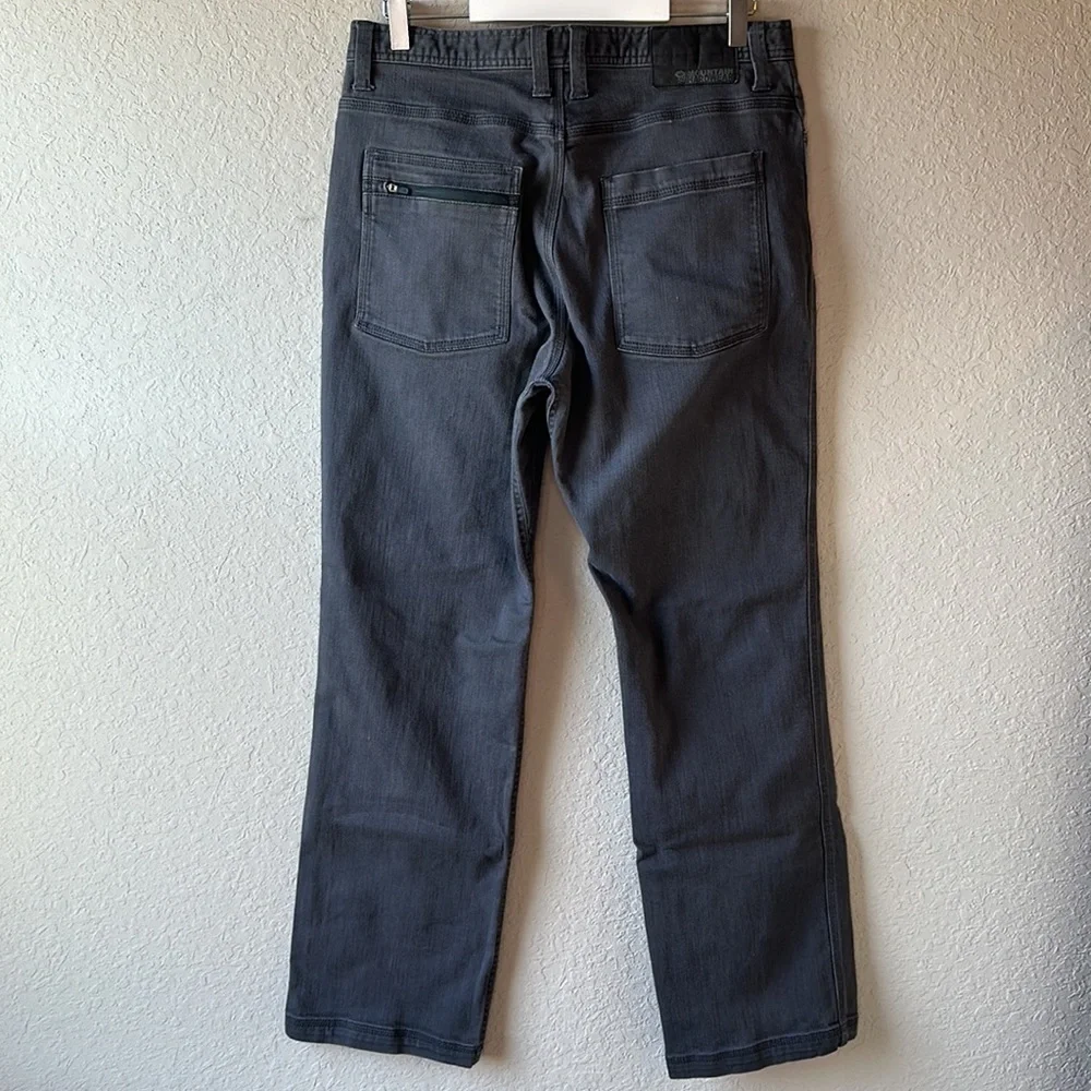 Men's Mountain Hardwear Straight‎ Leg Grey Denim Active Jeans Size 32X32